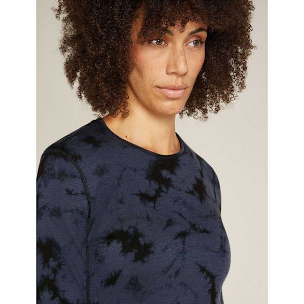 Icebreaker Merino 200 Oasis Cloud Dye Långärmad Baslager Grå XS Kvinna