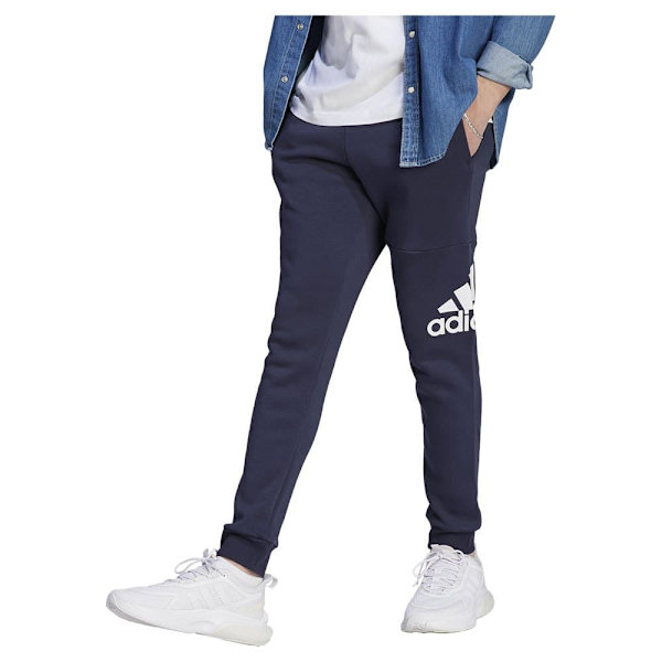 Adidas Bukser Essentials Fleece Tapered Cuff Big Logo Joggers Blå XS / Regular Mand