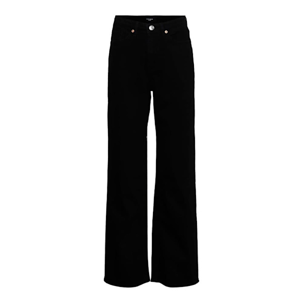 Vero Moda Tessa Wide Ra118 Tall Højtaljede Jeans Sort 28 / 34 Kvinde