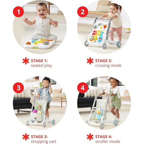 Skip Hop Väx Med E&m 4 I 1 Aktivitet Rollator Durchsichtig
