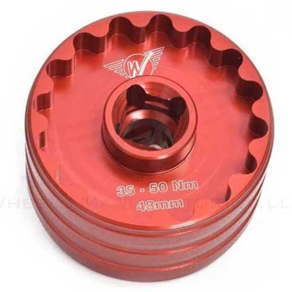 Wheels Manufacturing Double Sided Bottom Bracket Socket Röd