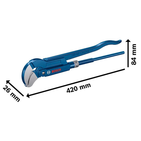 Bosch 420 Mm Rörtång Vinkel 45°