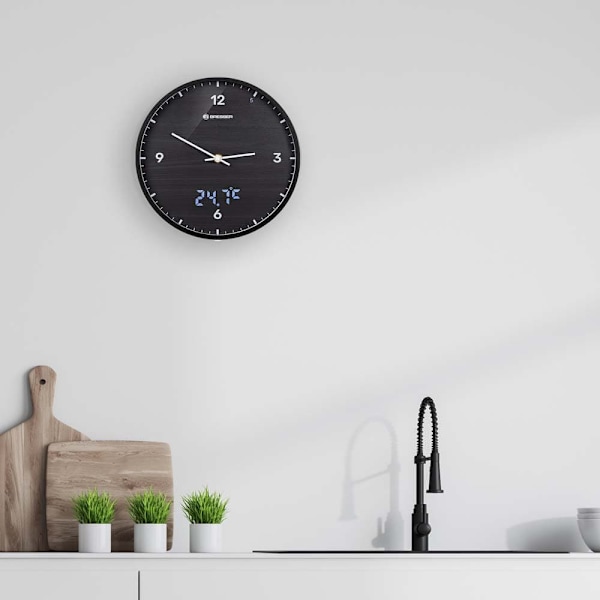 Bresser Vægur Mytime Ledsec Sort