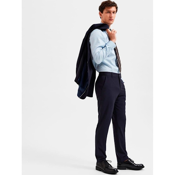 Selected Mekko Housut Slim-liam Flex B Sininen 48 Mies