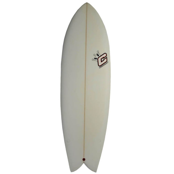 Clayton Surfbräda Retro Fish 5´4´´ Vit 162.6 cm