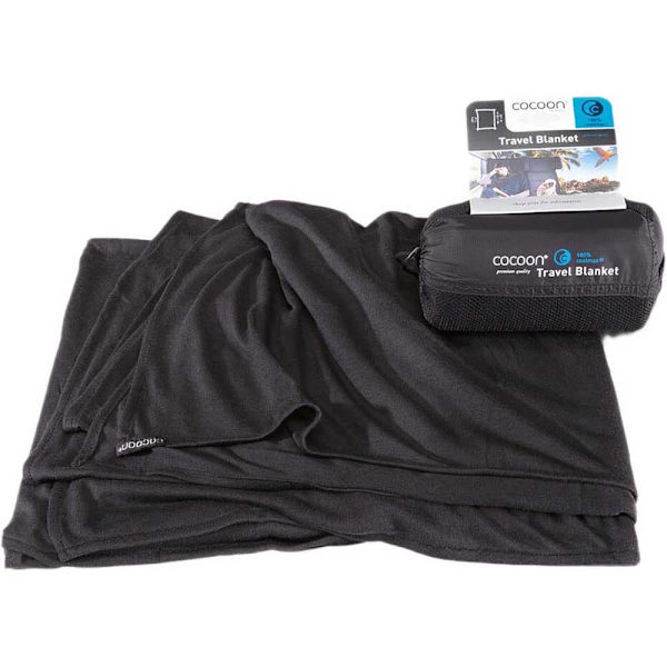 Cocoon Tæppe Coolmax Travel Sort 180 x 140 cm