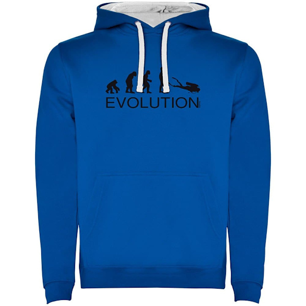 Kruskis Evolution Diver Two-colour Tröja Med Huva Blå 2XL Man
