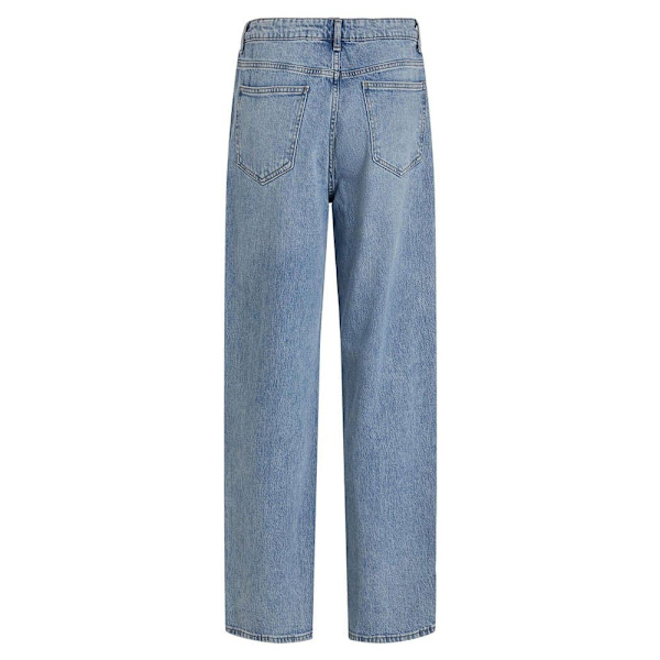 Vila Kelly Jaf Straight Fit Högmidjadeans Blå 42 / 32 Kvinna