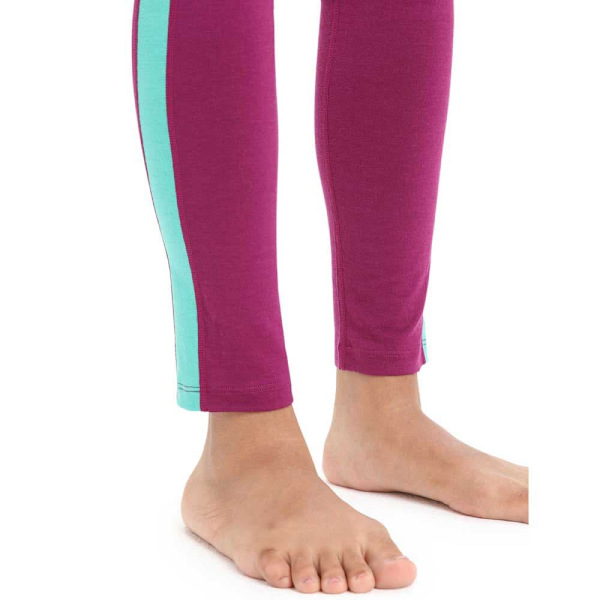Icebreaker Baselayer Bukser 200 Sonebula Leggings Rosa S Kvinde
