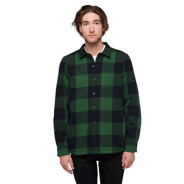 Black Diamond Lang ærmet Skjorte Project Lined Flannel Grøn M Mand