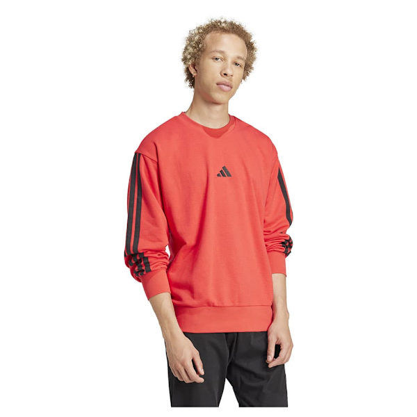 Adidas Essentials 3 Stripes French Terry Tröja Orange L / Regular Man