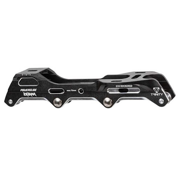 Powerslide Inline Skates Ramme Katana Rocker 4x72 Tri Sort 219 mm