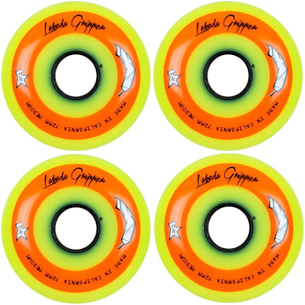 Labeda Skøjter Hjul Gripper Medium 4 Enheder Orange 72 mm