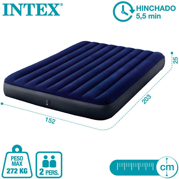 Intex Madras Dura-beam Standard Classic Downy Blå