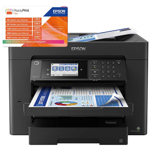 Epson Multifunktionsskrivare Workforce Wf-7840dtwf Svart One Size / EU Plug
