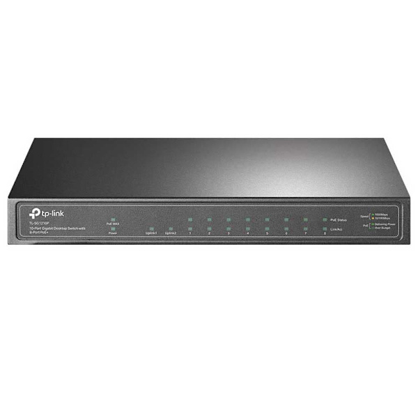Tp-link 10-port Gigabit Poe Plus Switch Svart