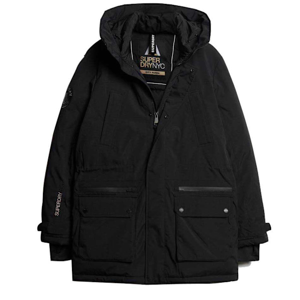 Superdry City Padded Jakke Sort 2XL Mand