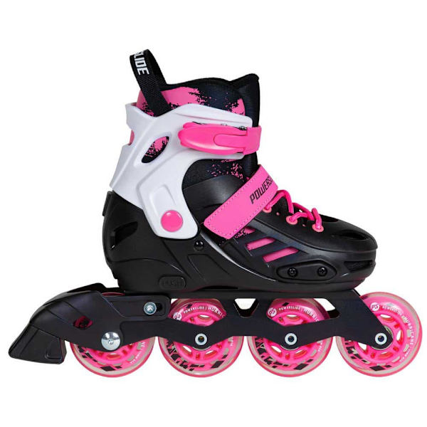 Powerslide Linjassa Luistimet Khaan Sqd Musta,Pinkki EU 27-30