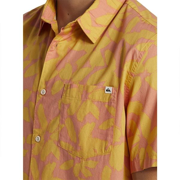 Quiksilver Kortærmet Skjorte Aperoclassic Gul M Mand
