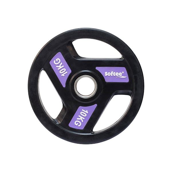 Softee Olympic Disc 10kg Sort 10 kg