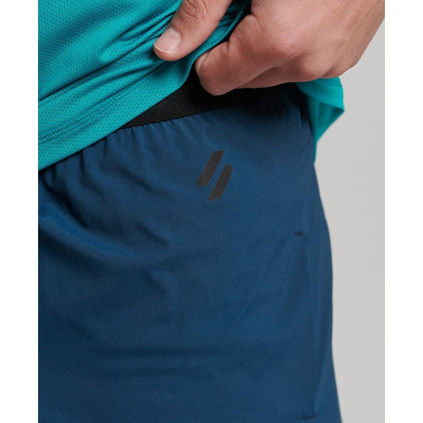 Superdry Shorts Run Race Blå XL Mand