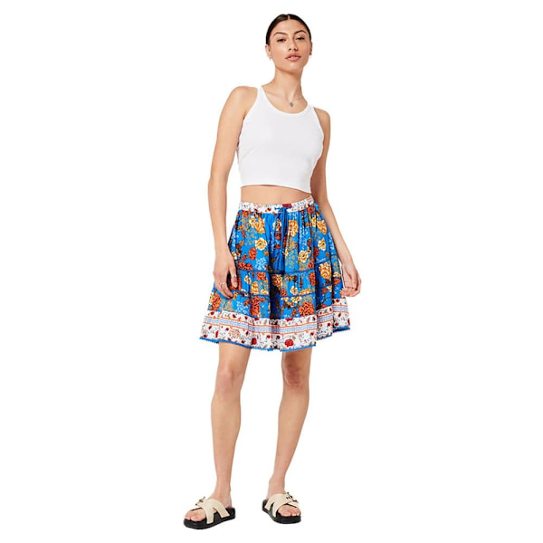 Superdry Kjol Vintage Embellished Mini Blå M Kvinna