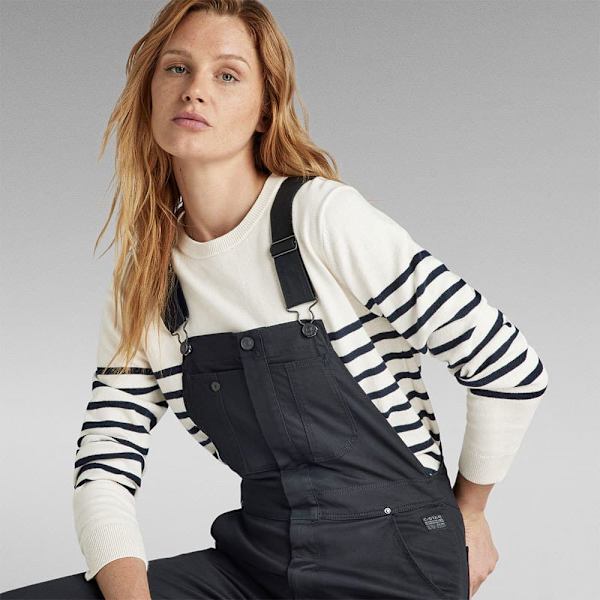 G-star Jumpsuit Dungaree Sort L Kvinde