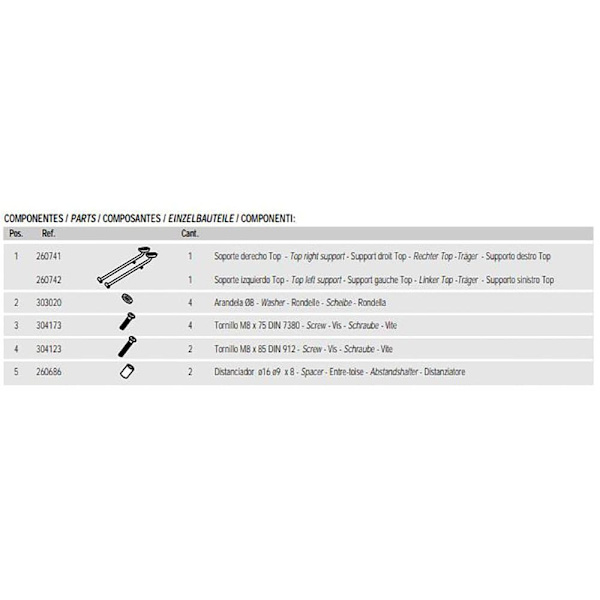 Shad Top Master Bagbeslag Suzuki Bandit Gsf600&1200 N/s Sort