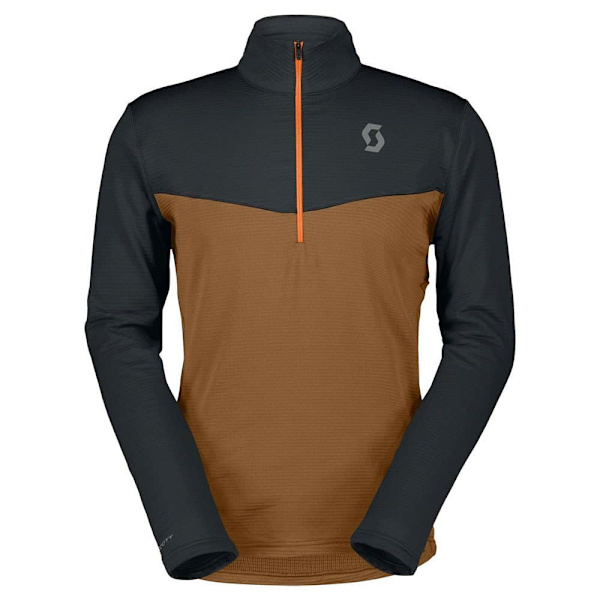 Scott Defined Light Fleece Med Halv Dragkedja Brun L Man