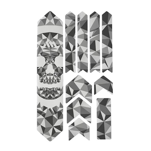 All Mountain Style Frame Guard Extra Stickers Honeycomb Grå