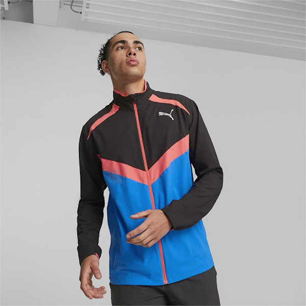 Puma Halv Lynlå Sweatshirt Run Ultraweave Blå,Sort L Mand