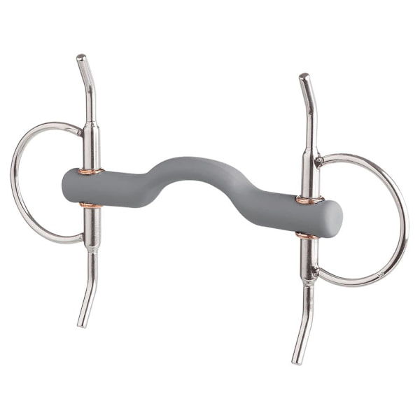 Beris Hård Bit Full Cheek Tongue Port Snaffle Silver 140 mm