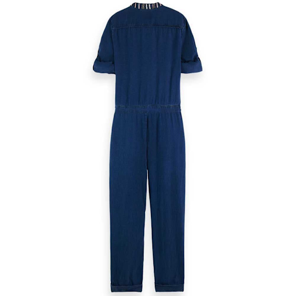 Scotch & Soda Jumpsuit Indigo Tencel Blå 36 Kvinna