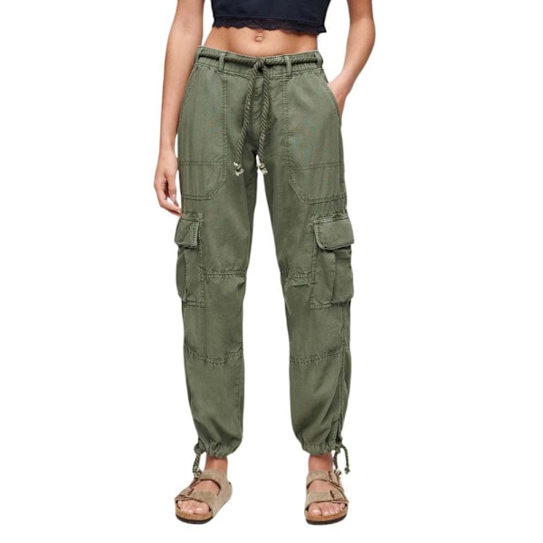 Superdry Lightweight Beach Cargobyxor Grönt 30 Kvinna