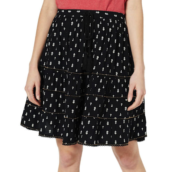 Superdry Nederdel Vintage Embellished Mini Sort S Kvinde