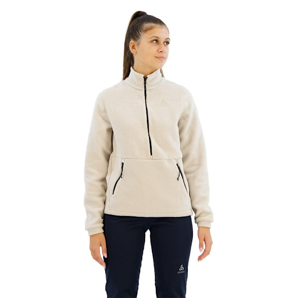 Odlo Ascent 365 High Pile Fleece Med Halv Dragkedja Grå XS Kvinna