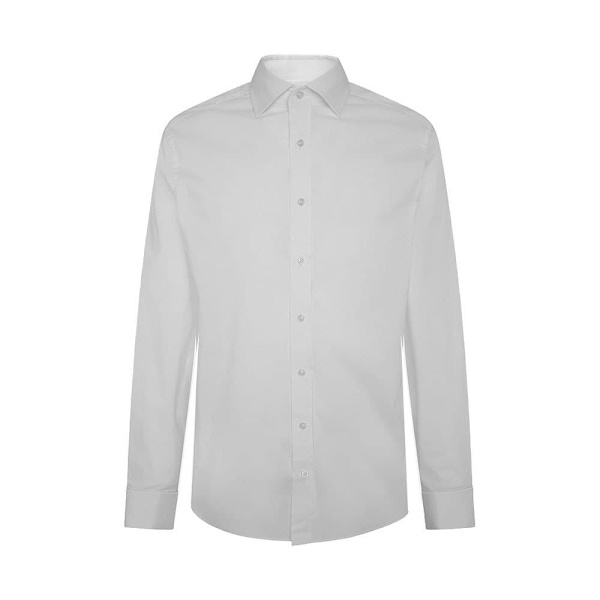 Hackett Stretch Pop Dc Skjorte Med Lange ærmer Hvid M Mand