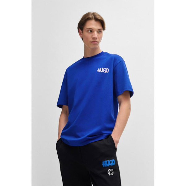 Hugo Nimayliti 10267594 T-shirt Med Korte ærmer Blå M Mand