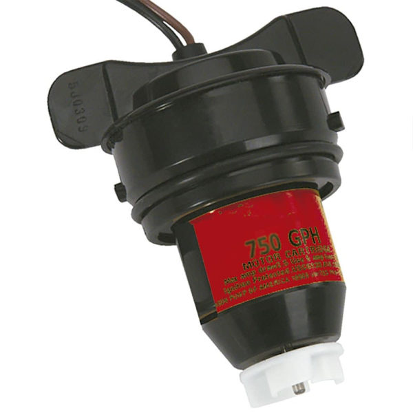 Johnson Pump Varamoottori Patruunapumpulle 750gph Musta