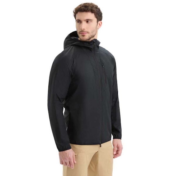 Icebreaker Jakke Shell+™ Cotton Windbreaker Sort S Mand