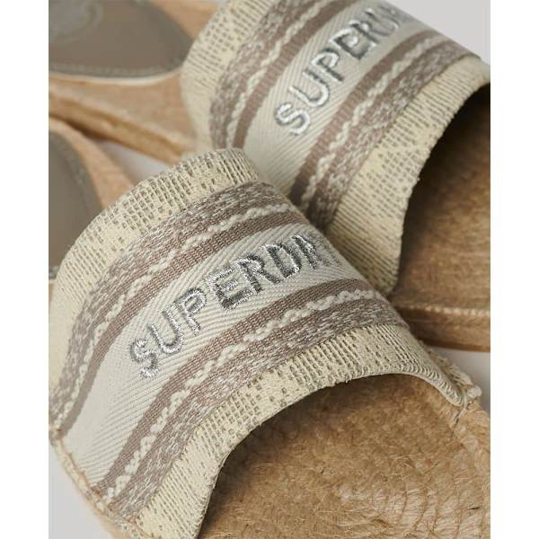 Superdry Canv Overlay Espadrillot Harmaa EU 38 Nainen