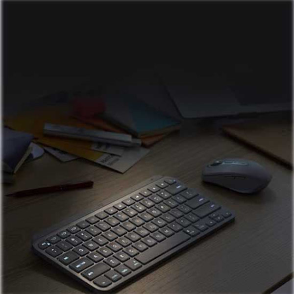 Logitech Trådløst Tastatur Mx Keys Mini Business Søvfarvet German QWERTZ
