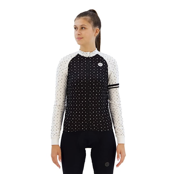 Agu Velo Love Essential Långärmad Trikå Vit,Svart 2XL Kvinna