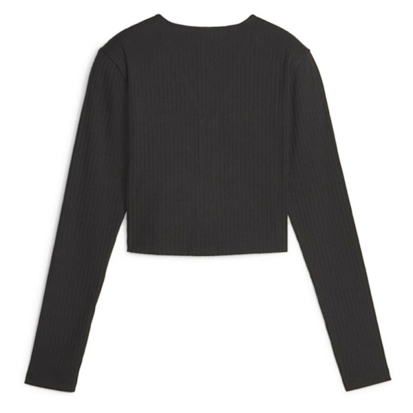 Puma Select Långärmad T-shirt Classics Ribbed Long Svart L Kvinna