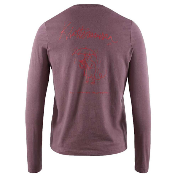 KlÄttermusen Langærmet T-shirt Runa Rain Mouse Lilla L Kvinde