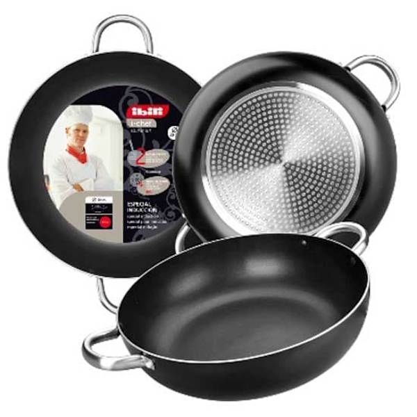 Ibili Honda 2 Handtag Jag-chef 36 Centimeter Fräsning Panorera Silver