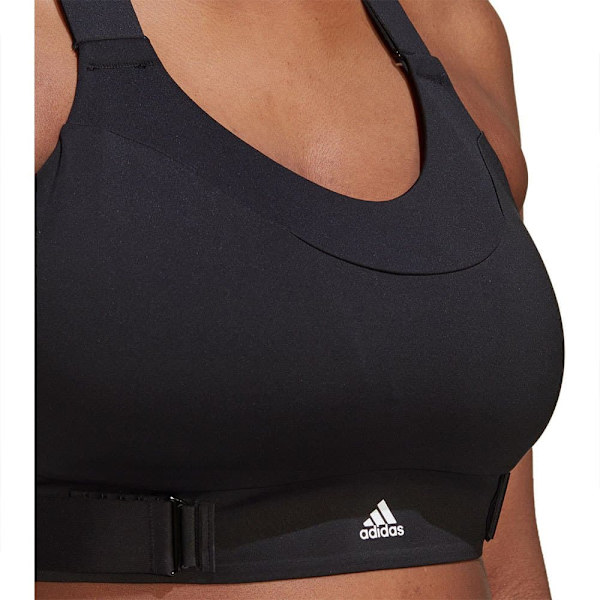 Adidas Topp Fastimpact Luxe Run High-support Big Svart 3X Kvinna