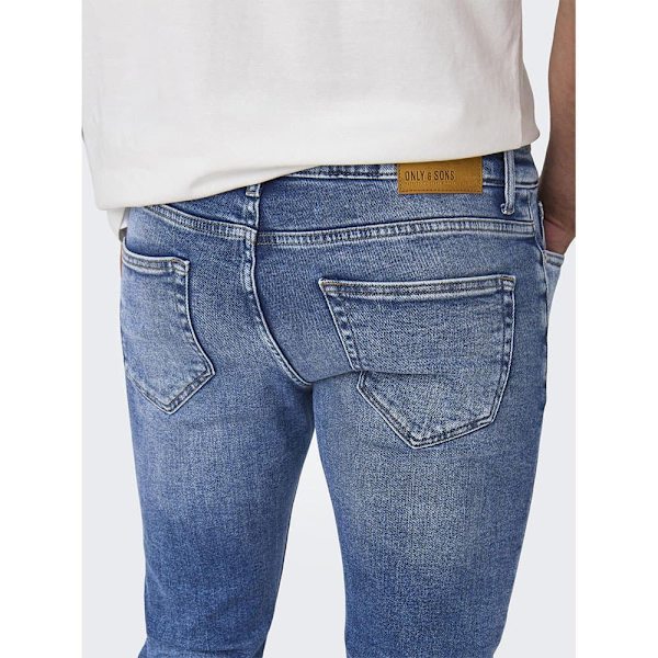 Only & Sons Jeans Weft Regular Fit One Mbd 5094 Tai Blå 32 / 32 Man