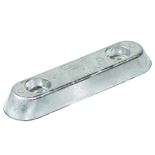 Vetus Skrovanod Zinc Rectangular Type 25 Silver