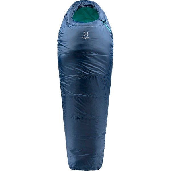 Haglofs Musca-5ºc Sovsäck Blå Short / Left Zipper